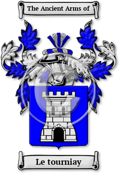 Le tourniay Family Crest Download (jpg) Legacy Series - 150 DPI