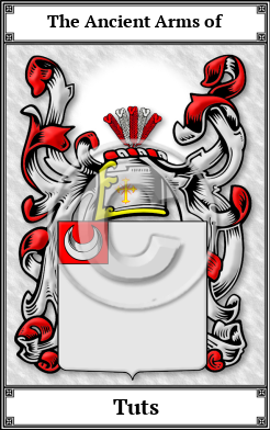 Tuts Family Crest Download (JPG)  Book Plated - 150 DPI