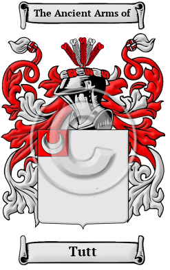 Tutt Family Crest Download (JPG) Heritage Series - 600 DPI