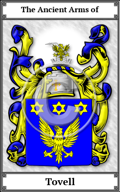 Tovell Family Crest Download (JPG)  Book Plated - 150 DPI