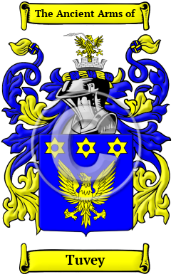 Tuvey Family Crest Download (JPG) Heritage Series - 300 DPI
