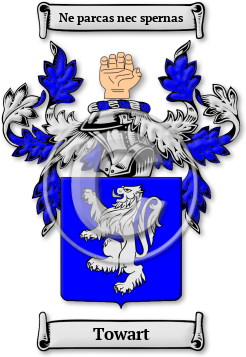 Towart Family Crest Download (jpg) Legacy Series - 150 DPI