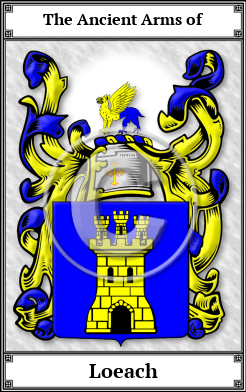 Loeach Family Crest Download (JPG) Book Plated - 600 DPI