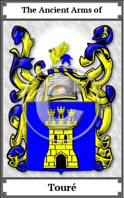 Touré Family Crest Download (JPG)  Book Plated - 150 DPI