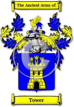 Tower Family Crest Download (jpg) Legacy Series - 150 DPI