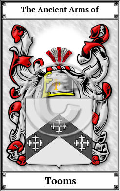 Tooms Family Crest Download (JPG) Book Plated - 600 DPI