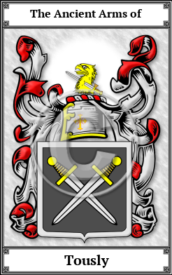 Tously Family Crest Download (JPG) Book Plated - 600 DPI