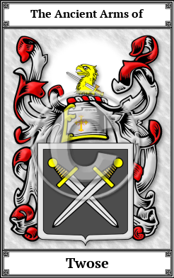 Twose Family Crest Download (JPG) Book Plated - 600 DPI