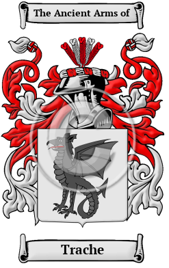 Trache Family Crest Download (JPG) Heritage Series - 600 DPI