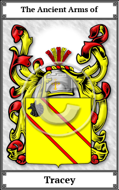 Tracey Family Crest Download (JPG)  Book Plated - 150 DPI