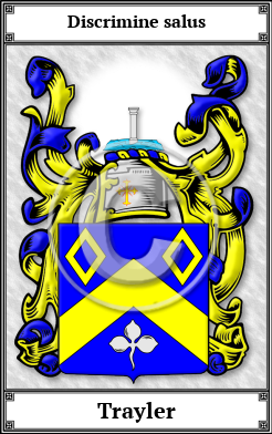 Trayler Family Crest Download (JPG)  Book Plated - 150 DPI