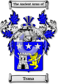 Trana Family Crest Download (jpg) Legacy Series - 150 DPI