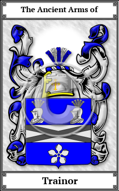 Trainor Family Crest Download (JPG) Book Plated - 600 DPI