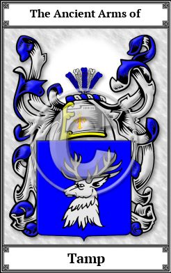 Tamp Family Crest Download (JPG)  Book Plated - 150 DPI