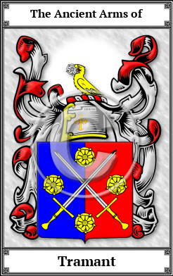 Tramant Family Crest Download (JPG)  Book Plated - 150 DPI