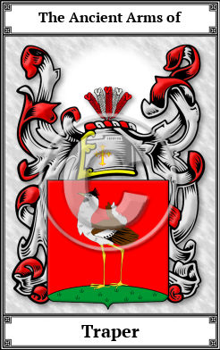 Traper Family Crest Download (JPG)  Book Plated - 150 DPI