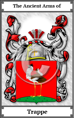 Trappe Family Crest Download (JPG) Book Plated - 600 DPI