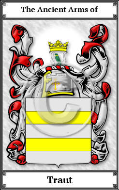 Traut Family Crest Download (JPG)  Book Plated - 150 DPI