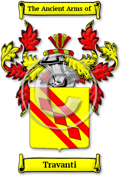 Travanti Family Crest Download (jpg) Legacy Series - 150 DPI