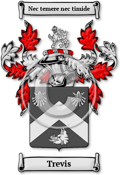 Trevis Family Crest Download (jpg) Legacy Series - 150 DPI