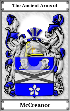 McCreanor Family Crest Download (JPG)  Book Plated - 150 DPI