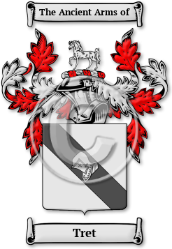 Tret Family Crest Download (jpg) Legacy Series - 150 DPI