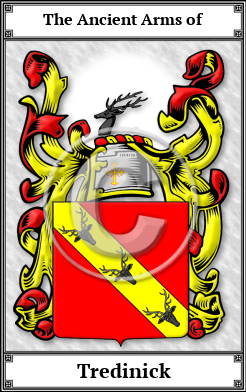 Tredinick Family Crest Download (JPG)  Book Plated - 150 DPI
