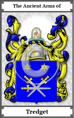 Tredget Family Crest Download (JPG)  Book Plated - 150 DPI