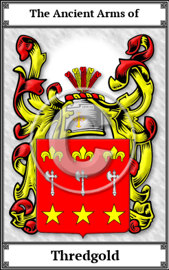 Thredgold Family Crest Download (JPG)  Book Plated - 150 DPI