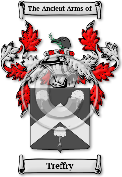 Treffry Family Crest Download (jpg) Legacy Series - 150 DPI