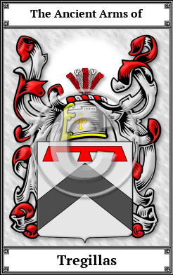 Tregillas Family Crest Download (JPG)  Book Plated - 150 DPI