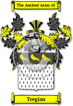 Tregian Family Crest Download (jpg) Legacy Series - 150 DPI