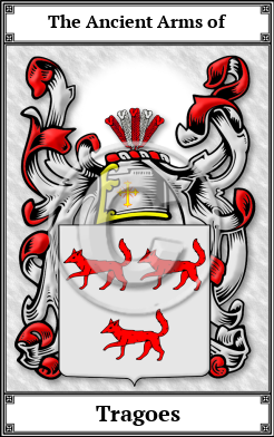 Tragoes Family Crest Download (JPG)  Book Plated - 150 DPI
