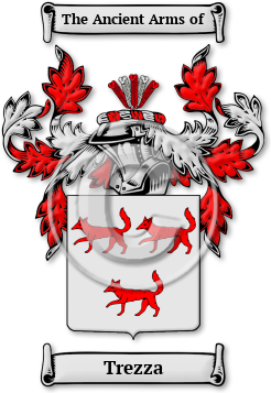 Trezza Family Crest Download (jpg) Legacy Series - 150 DPI