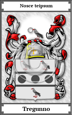 Tregunno Family Crest Download (JPG) Book Plated - 600 DPI