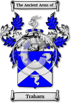 Traharn Family Crest Download (JPG) Legacy Series - 600 DPI