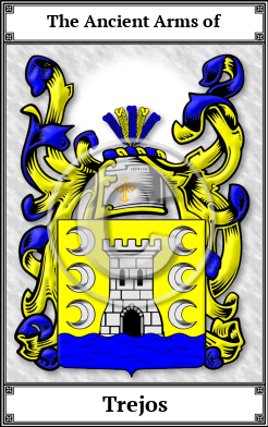 Trejos Family Crest Download (JPG) Book Plated - 600 DPI