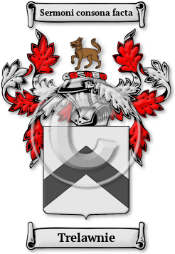 Trelawnie Family Crest Download (jpg) Legacy Series - 150 DPI