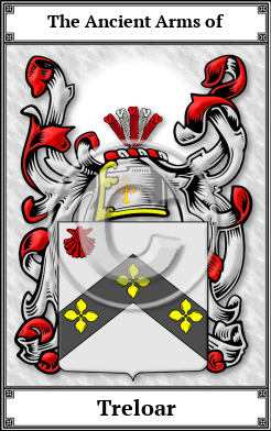 Treloar Family Crest Download (JPG)  Book Plated - 150 DPI