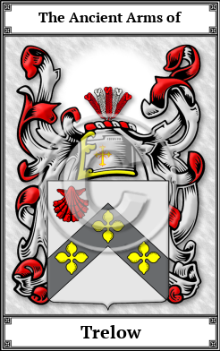 Trelow Family Crest Download (JPG)  Book Plated - 150 DPI