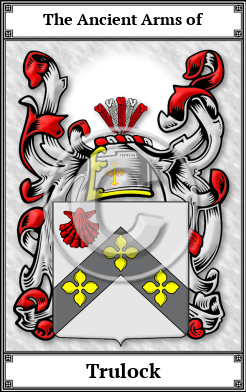 Trulock Family Crest Download (JPG)  Book Plated - 150 DPI