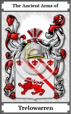 Trelowarren Family Crest Download (JPG) Book Plated - 600 DPI