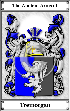 Tremorgan Family Crest Download (JPG)  Book Plated - 150 DPI