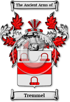 Tremmel Family Crest Download (jpg) Legacy Series - 150 DPI