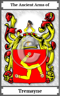 Tremayne Family Crest Download (JPG)  Book Plated - 150 DPI