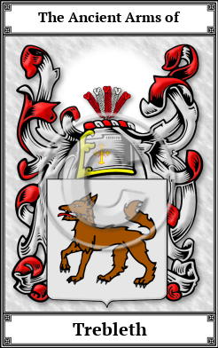 Trebleth Family Crest Download (JPG)  Book Plated - 150 DPI