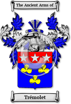 Trémolet Family Crest Download (jpg) Legacy Series - 150 DPI