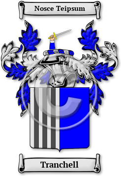 Tranchell Family Crest Download (jpg) Legacy Series - 150 DPI