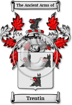 Trentin Family Crest Download (JPG) Legacy Series - 600 DPI