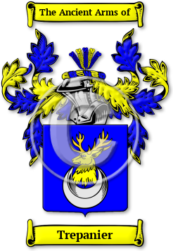 Trepanier Family Crest Download (jpg) Legacy Series - 150 DPI